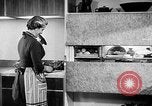 Image of modern kitchen New York City USA, 1954, second 50 stock footage video 65675070193