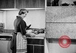 Image of modern kitchen New York City USA, 1954, second 54 stock footage video 65675070193