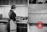 Image of modern kitchen New York City USA, 1954, second 55 stock footage video 65675070193
