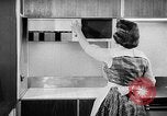 Image of modern kitchen New York City USA, 1954, second 56 stock footage video 65675070193