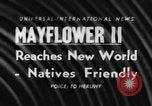 Image navire Mayflower II Plymouth Massachusetts USA, 1957, de la seconde 1 séquences d'archives historiques vidéo 65675070195