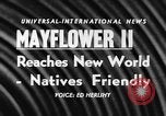 Image navire Mayflower II Plymouth Massachusetts USA, 1957, de la seconde 3 séquences d'archives historiques vidéo 65675070195