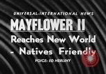 Image navire Mayflower II Plymouth Massachusetts USA, 1957, de la seconde 4 séquences d'archives historiques vidéo 65675070195