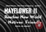 Image navire Mayflower II Plymouth Massachusetts USA, 1957, de la seconde 5 séquences d'archives historiques vidéo 65675070195