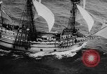 Image navire Mayflower II Plymouth Massachusetts USA, 1957, de la seconde 32 séquences d'archives historiques vidéo 65675070195