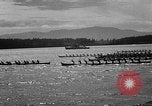 Image Native American Indian course de canoë Bellingham Washington USA, 1957, de la seconde 19 séquences d'archives historiques vidéo 65675070200