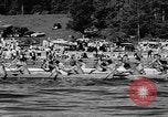 Image Native American Indian course de canoë Bellingham Washington USA, 1957, de la seconde 45 séquences d'archives historiques vidéo 65675070200