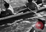 Image Native American Indian course de canoë Bellingham Washington USA, 1957, de la seconde 50 séquences d'archives historiques vidéo 65675070200