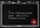 Image of fishermen Hawaii USA, 1924, second 6 stock footage video 65675070227