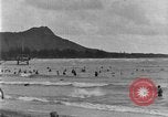 Image of Hawaiian people surfing Honolulu Hawaii USA, 1924, second 22 stock footage video 65675070228