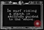 Image of Hawaiian people surfing Honolulu Hawaii USA, 1924, second 24 stock footage video 65675070228