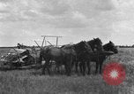 Image of horse-drawn binder United States USA, 1919, second 33 stock footage video 65675070233