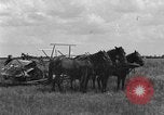 Image of horse-drawn binder United States USA, 1919, second 36 stock footage video 65675070233