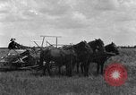Image of horse-drawn binder United States USA, 1919, second 39 stock footage video 65675070233