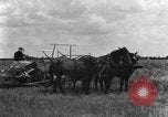 Image of horse-drawn binder United States USA, 1919, second 41 stock footage video 65675070233