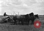Image of horse-drawn binder United States USA, 1919, second 45 stock footage video 65675070233