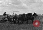 Image of horse-drawn binder United States USA, 1919, second 47 stock footage video 65675070233