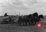 Image of horse-drawn binder United States USA, 1919, second 51 stock footage video 65675070233