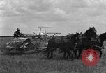 Image of horse-drawn binder United States USA, 1919, second 52 stock footage video 65675070233