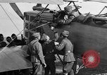 Image of Vickers machine gun on Brequet 14 airplane Colombey-les-Belles France, 1918, second 10 stock footage video 65675070263