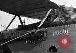 Image of Vickers machine gun on Brequet 14 airplane Colombey-les-Belles France, 1918, second 39 stock footage video 65675070263