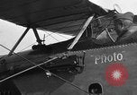 Image of Vickers machine gun on Brequet 14 airplane Colombey-les-Belles France, 1918, second 42 stock footage video 65675070263