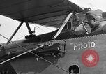 Image of Vickers machine gun on Brequet 14 airplane Colombey-les-Belles France, 1918, second 46 stock footage video 65675070263