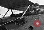 Image of Vickers machine gun on Brequet 14 airplane Colombey-les-Belles France, 1918, second 57 stock footage video 65675070263