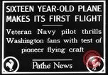 Image of Curtiss aircraft Washington DC USA, 1928, second 9 stock footage video 65675070307