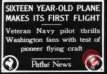 Image of Curtiss aircraft Washington DC USA, 1928, second 10 stock footage video 65675070307