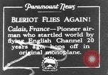 Image of Blériot flies his early XI airplane 20 years after his Channel flight Calais France, 1928, second 1 stock footage video 65675070308