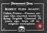 Image of Blériot flies his early XI airplane 20 years after his Channel flight Calais France, 1928, second 3 stock footage video 65675070308