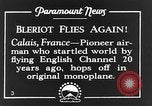 Image of Blériot flies his early XI airplane 20 years after his Channel flight Calais France, 1928, second 4 stock footage video 65675070308