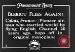 Image of Blériot flies his early XI airplane 20 years after his Channel flight Calais France, 1928, second 5 stock footage video 65675070308