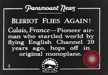 Image of Blériot flies his early XI airplane 20 years after his Channel flight Calais France, 1928, second 11 stock footage video 65675070308
