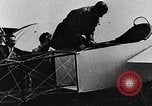 Image of Blériot flies his early XI airplane 20 years after his Channel flight Calais France, 1928, second 28 stock footage video 65675070308