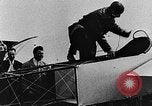 Image of Blériot flies his early XI airplane 20 years after his Channel flight Calais France, 1928, second 29 stock footage video 65675070308