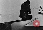 Image of Blériot flies his early XI airplane 20 years after his Channel flight Calais France, 1928, second 34 stock footage video 65675070308