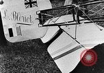 Image of Blériot flies his early XI airplane 20 years after his Channel flight Calais France, 1928, second 45 stock footage video 65675070308
