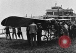 Image of Blériot flies his early XI airplane 20 years after his Channel flight Calais France, 1928, second 50 stock footage video 65675070308