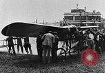Image of Blériot flies his early XI airplane 20 years after his Channel flight Calais France, 1928, second 51 stock footage video 65675070308