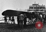 Image of Blériot flies his early XI airplane 20 years after his Channel flight Calais France, 1928, second 54 stock footage video 65675070308