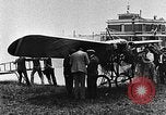 Image of Blériot flies his early XI airplane 20 years after his Channel flight Calais France, 1928, second 55 stock footage video 65675070308