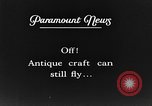 Image of Blériot flies his early XI airplane 20 years after his Channel flight Calais France, 1928, second 56 stock footage video 65675070308