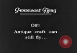 Image of Blériot flies his early XI airplane 20 years after his Channel flight Calais France, 1928, second 58 stock footage video 65675070308