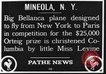 Image of Bellanca aircraft Mineola New York USA, 1928, second 3 stock footage video 65675070309