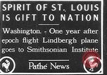 Image of Spirit of Saint Louis Washington DC USA, 1928, second 1 stock footage video 65675070310
