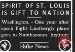 Image of Spirit of Saint Louis Washington DC USA, 1928, second 3 stock footage video 65675070310
