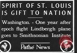 Image of Spirit of Saint Louis Washington DC USA, 1928, second 6 stock footage video 65675070310