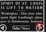 Image of Spirit of Saint Louis Washington DC USA, 1928, second 9 stock footage video 65675070310